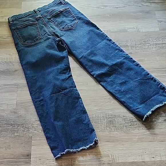 Joe's Jeans Blue Denim Jeans Freya Raw Hem High Rise Stretchy - Picture 3 of 7